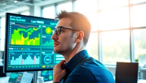 Applying Machine Learning for Loan Underwriting in a modern workspace with data displayed.