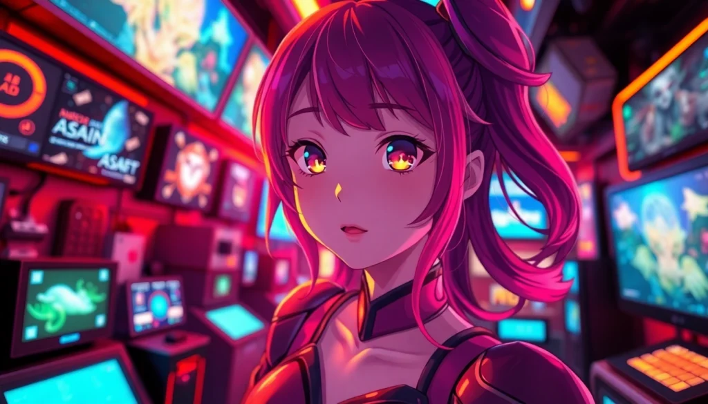 Interactive NSFW AI character in a warm, inviting digital space showcasing free NSFW character AI experience.