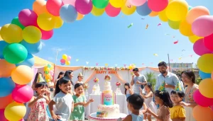 Celebrate a Singapore birthday party with lively decorations, festive atmosphere, and joyful gatherings.