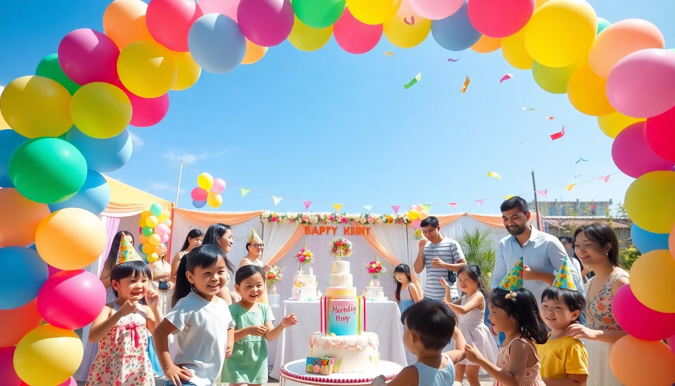 Celebrate a Singapore birthday party with lively decorations, festive atmosphere, and joyful gatherings.