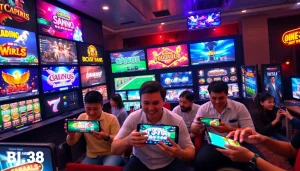 Experience the excitement of BJ38's diverse online gaming platform with various games showcased.