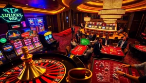 Experience the thrill of victory at LUCKYWIN with vibrant casino games and stunning ambiance.