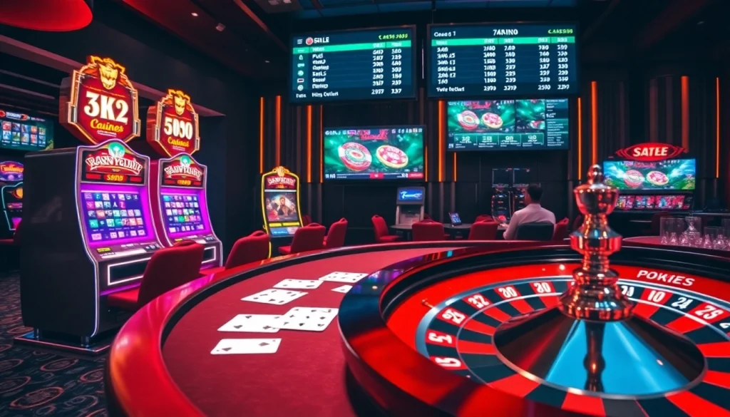 Experience excitement at tr88vip.co.com with vibrant casino tables and sleek gaming elements.