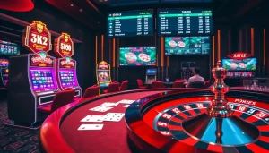 Experience excitement at tr88vip.co.com with vibrant casino tables and sleek gaming elements.