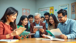 多様なクラス環境で成人が効果的な学習に取り組む様子を通して示す、スタディサプリ TOEICの効果