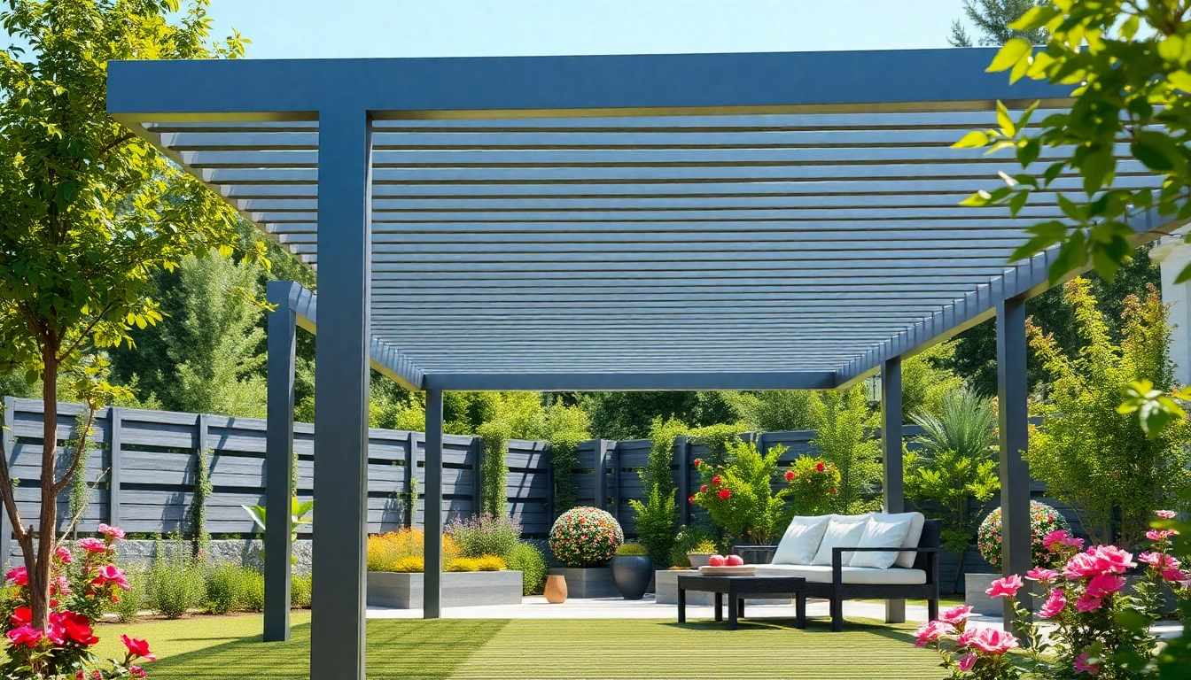 Elevate Your Outdoor Space with a Modern Steel Pergola: Style Meets Functionality
