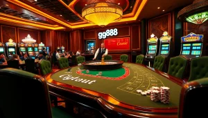 Experience the thrill of winning at gg88 with vibrant casino tables and exciting games.