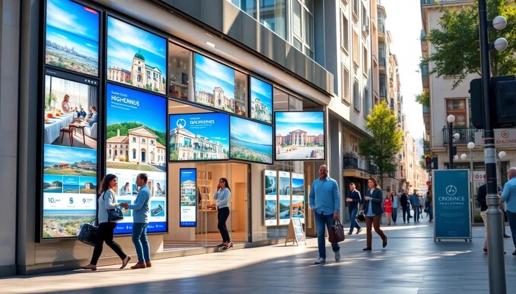 Mejore la visibilidad con señalización LED en el sector inmobiliario, carteles inmobiliarios en Alicante.