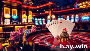 Engaging players at hay.win in a vibrant casino atmosphere with roulette and gaming excitement.