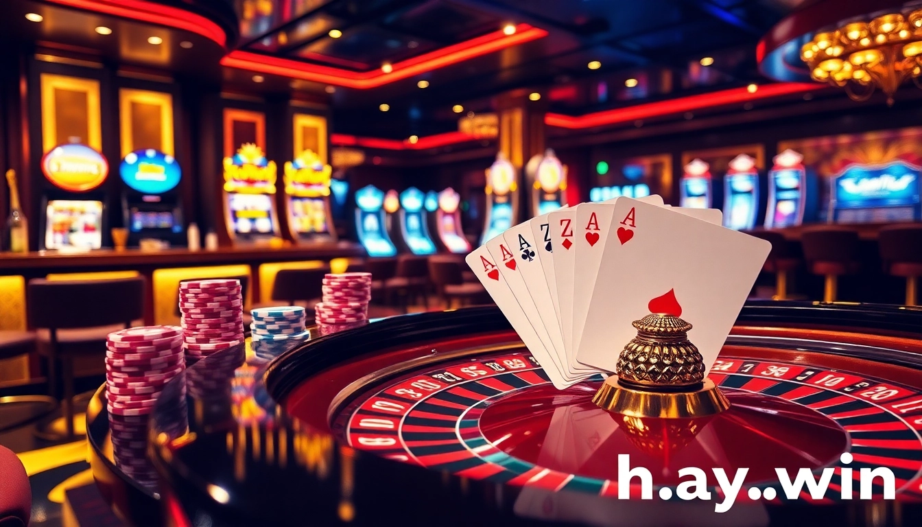 Engaging players at hay.win in a vibrant casino atmosphere with roulette and gaming excitement.