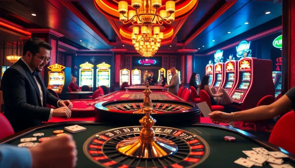 Players engaging with casino tables full of action reflecting insights from the hidden wiki.