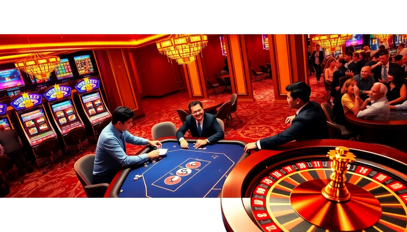 Experience the excitement of GG88 at a luxurious casino with thrilling games and vibrant atmosphere.