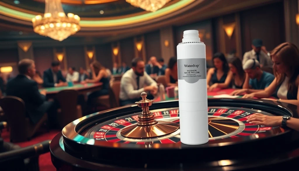 Experience the excitement of gambling with the Waterdrop DA29-00020B Refrigerator Water Filter enhancing your casino refreshment.
