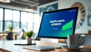 1win sadiqlik mukafatları proqramı üçün kompüter ekranında cazibədar mükafatlar.