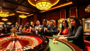 RR88 players enjoy thrilling casino games at luxurious tables with exciting roulette wheels.