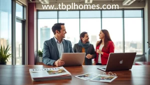 Engaging real estate consultation at www.tbplhomes.com with a dedicated agent guiding clients.