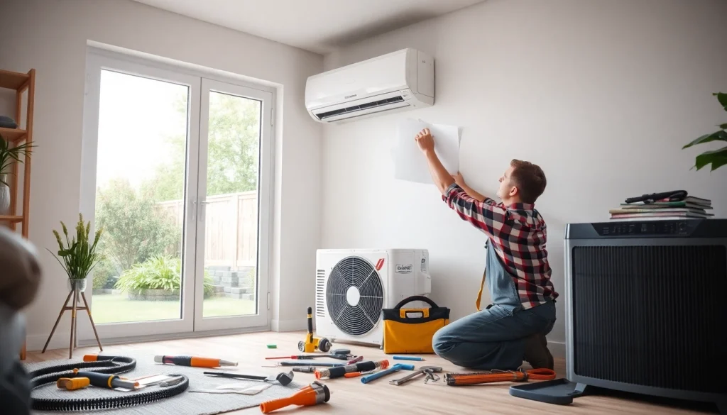 AC replacement Beekmen NY expert efficiently installing a new unit in a residential home.