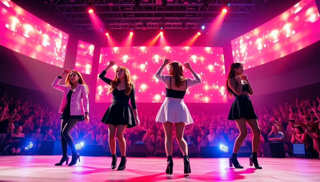 Catch the latest Blackpink news with concert highlights featuring the girls performing on stage.