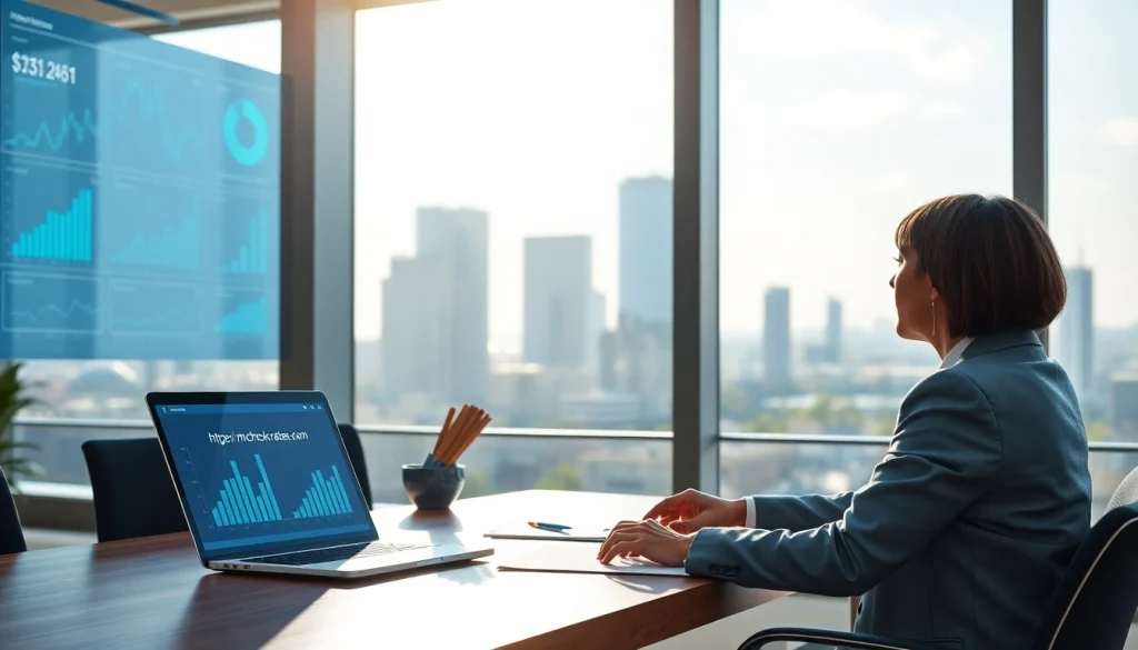 View financial advisor using https://m.check-rates.com in a consultation with digital tools.