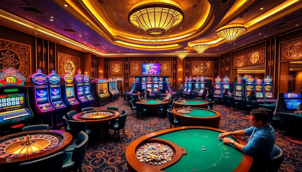 Engage in thrilling gameplay at https://s8com.net with vibrant casino tables and slot machines.
