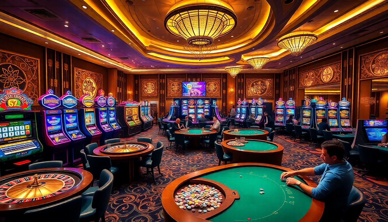 Engage in thrilling gameplay at https://s8com.net with vibrant casino tables and slot machines.
