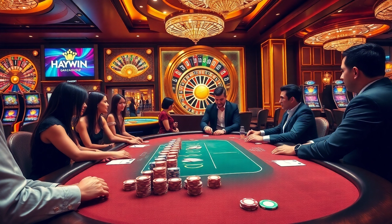 Experience the thrill of high-stakes gambling with Haywin in this vibrant casino scene.