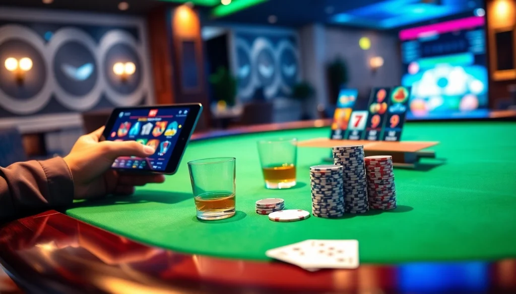 Experience the excitement of idn slot with vibrant casino elements and engaging atmosphere.