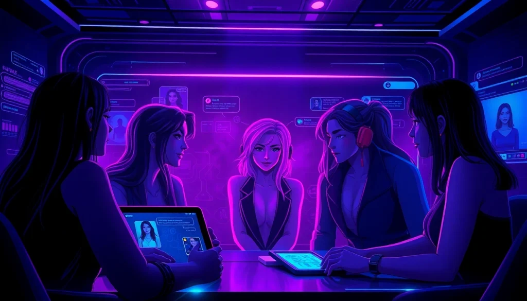 Engaging NSFW AI chat scene showcasing immersive interactions