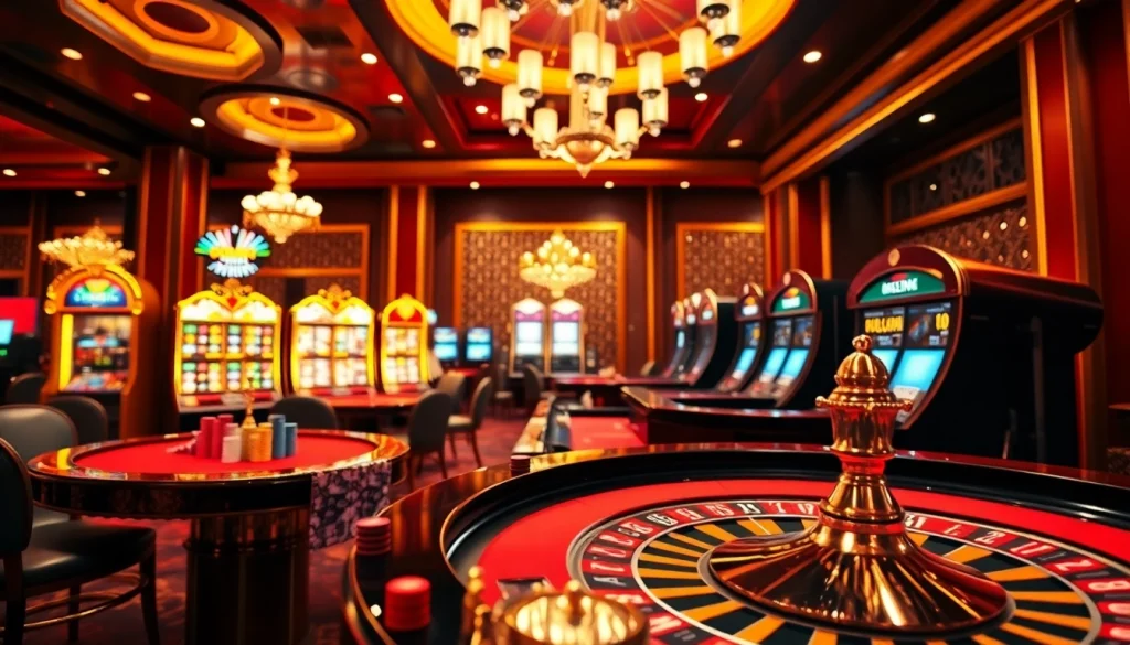 Exciting gameplay at https://xx88.se.net/ featuring casino tables and vibrant slot machines.