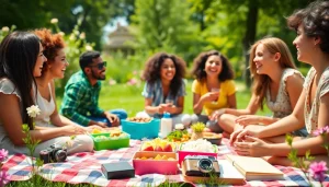 Friends enjoying a picnic featuring vibrant lifestyle moments reflecting a UK Lifestyle Blog.