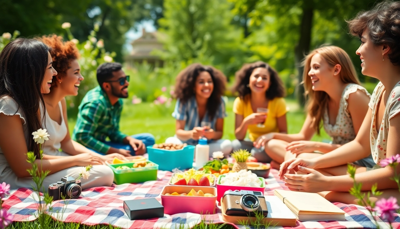 Friends enjoying a picnic featuring vibrant lifestyle moments reflecting a UK Lifestyle Blog.
