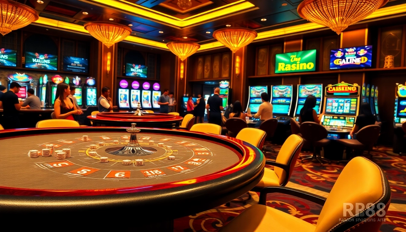 Experience exciting gameplay at RR88's luxurious casino with vibrant tables and modern interfaces.