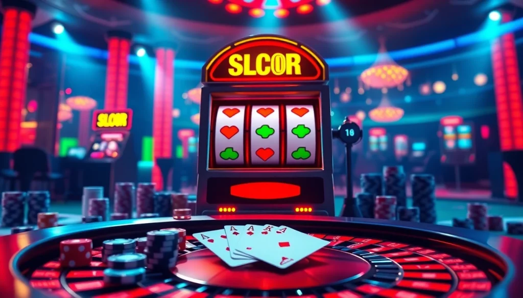 Players enjoy the excitement of slot gacor on a modern casino floor filled with vibrant games.