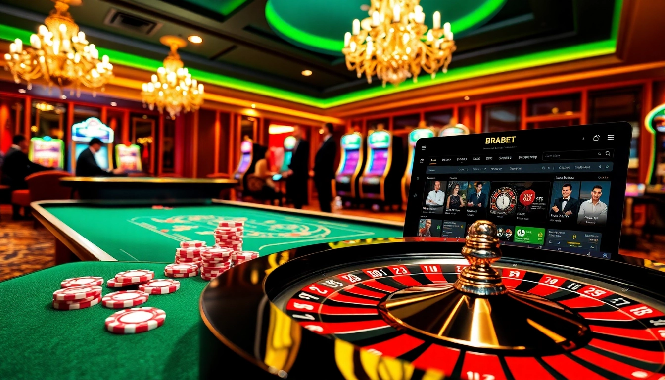 Experience the thrill of winning on BRABET with luxury casino gaming elements.
