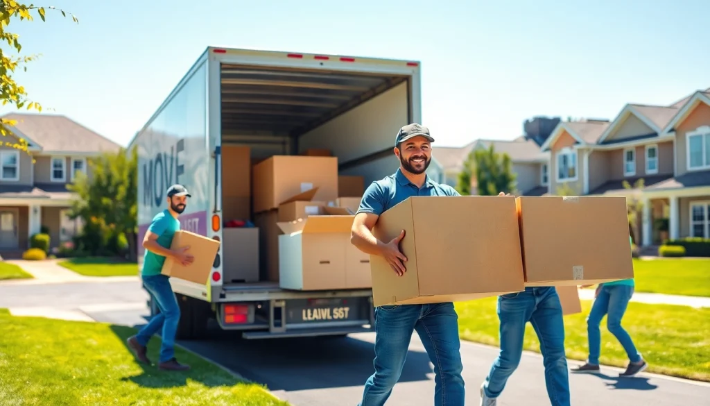 Movers from a moving company canada loading items into a truck for a seamless relocation.