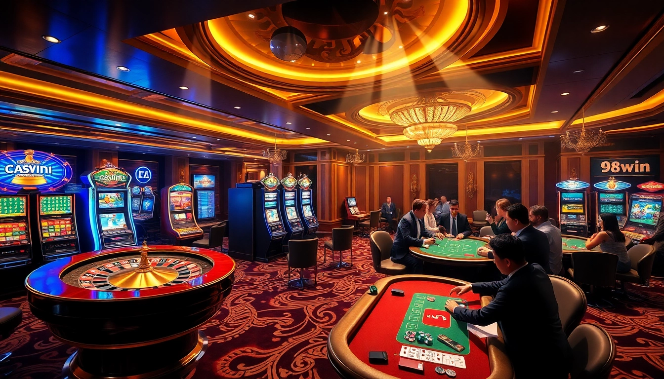 Experience the thrilling atmosphere of 98win's casino with dynamic games and winning strategies.