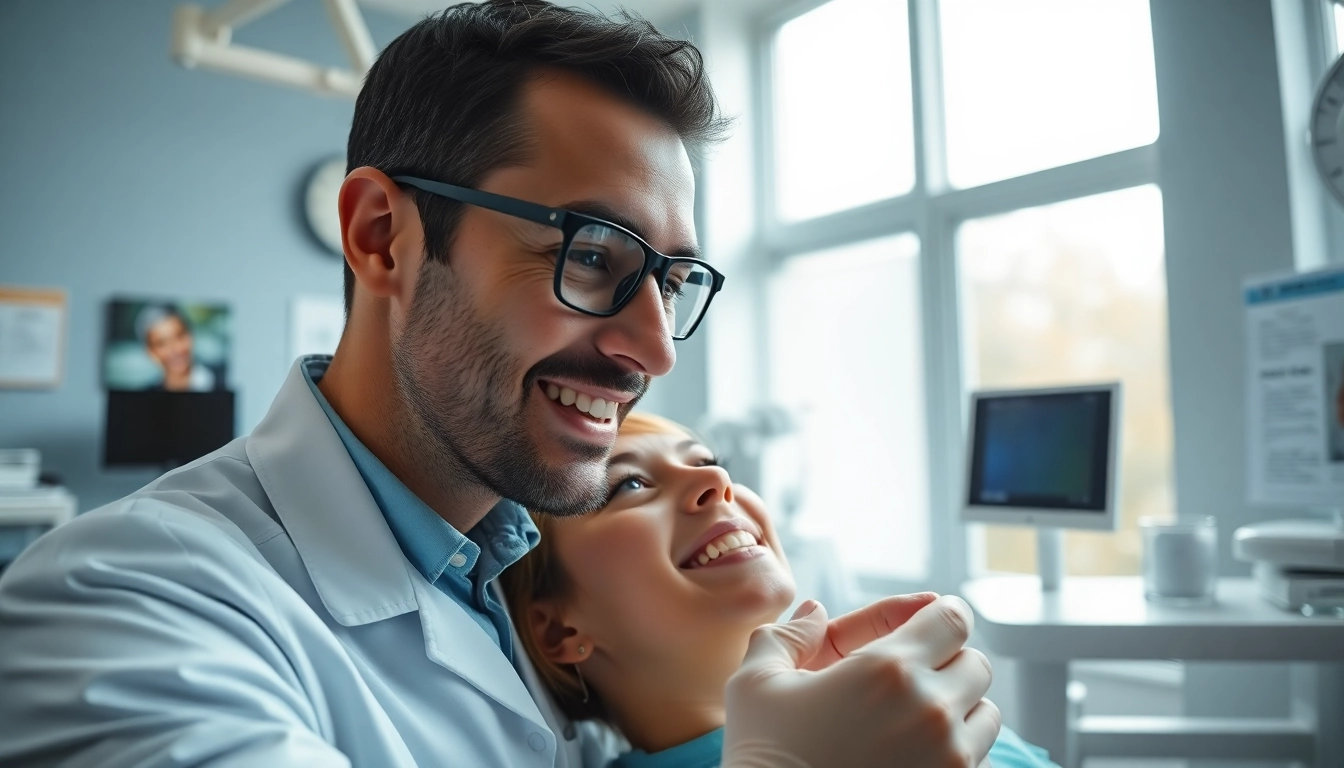 Experience a north edmonton orthodontist at work with a patient, showcasing professionalism and trust.