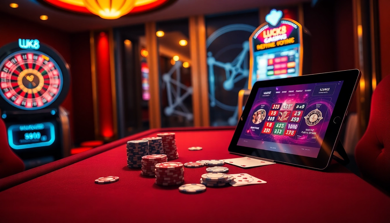 LUCK8 enhances your gambling experience with vibrant casino visuals and exciting gaming options.