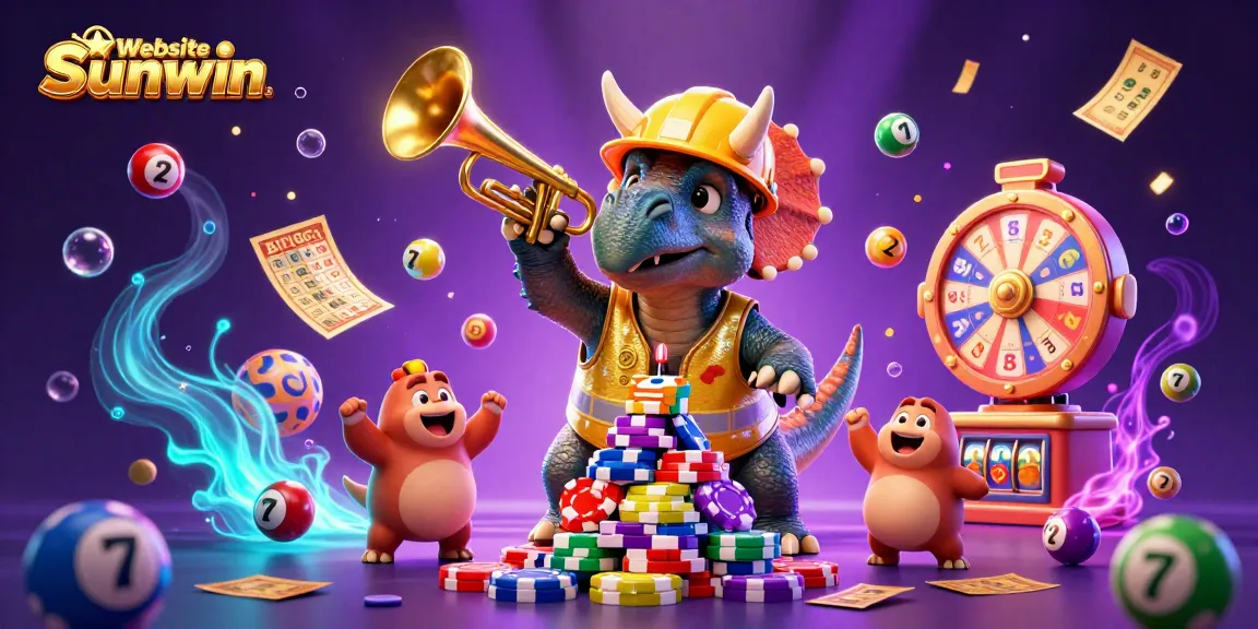 Engage in thrilling gameplay with Website Sunwin's vibrant casino scene filled with excitement and colorful elements.
